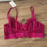Amazon Raspberry Lace Unlined Underwire Bra sz M Photo 2