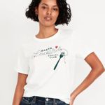 Old Navy Blue Pasta Lover's Graphic Tee Photo 0