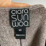 Clara Sun Woo Knit Top Short Sleeve Ombre Shirt V Photo 2