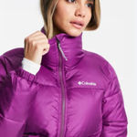 Columbia Purple Zip Up Puffer Jacket Photo 0