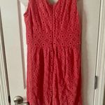 Banana Republic Mad Men Women's Sleeveless Eyelet, Pink Dress, Size 4, $38, B66 Photo 3
