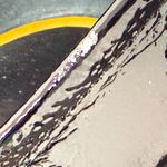 Tory Burch Patent Leather Block Heel Loafers Black Yellow Size 8.5 Photo 9