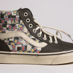 Vans Women's High Top Checker With Yellow & Pink Butterfly  Size 8 Photo 0