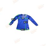 Nike Pro, women's vibrant blue‎ fitted long sleeve athletic shirt Size X Large Purple Photo 6