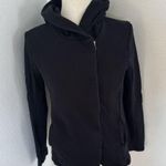 James Perse  Estilo Hooded Full Zip Black Sweatshirt Jacket Size small Photo 1