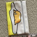 Ipsy Cosmetic Case Gudetama Egg Mascot Bag Yellow Cream 4.75” x 7.5” Like New Photo 4