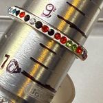 Fashion Ring Multicolor Rhinestone Infinity Band Size 9.25 Stainless Steel 19mm Photo 10