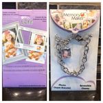 New Memory‎ Maker silver photo frame charm bracelet Photo 1