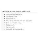 Victoria's Secret Victoria’s Secret Gray Lace Dream Angel Lined Demi Bra Top 32B Photo 7
