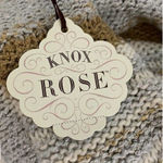 Knox Rose  Neutral Stripe Open Front Cardigan Sweater Size S NWT Duster Photo 1