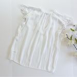 Ramy Brook Women’s Hermine Top Short Sleeve White Photo 2