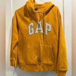 Gap Women's Yellow Zip Hoodie Size L Photo 1