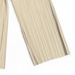 Maniere De Voir high rise waist pleated faux leather wide leg pants cream size 8 Photo 6