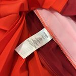 Maje Reona Color Block Pleated Shirt Dress Red & Pink midi coral red size 1 - S Photo 1