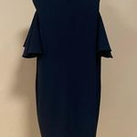 Chelsea28 🛍️ 'Peek-A-Boo' Cold Shoulder Black Shift Dress Size XL Photo 8