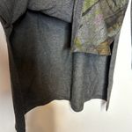 Go Couture  Womens Tunic Sweatshirt Knitted V-neck Gray Size Large NWT Photo 6