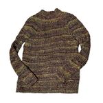 Chico's Space Dye Keller Cardigan Open Rounded Front Multi Color Metallic Thread Photo 5