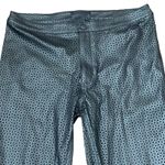 H&M Polyurethane Coat Pants Size 8 Black Triangle Openings Pleather 31X29 Photo 1