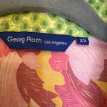 Georg Roth LA Bright Floral Print Shirt XS Resortwear Boho Artsy Statement Top Pink Photo 3