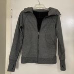 LULULEMON heathered speckled black scuba full zip hoodie jacket size US 4 Photo 1