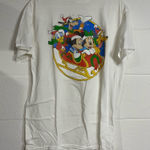 Disney White  T-Shirt with Mickey and Friends medium Photo 0