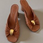 Zimmermann  Gleam 65 Avalon Brown Leather Sandals Heels Size 39 / US 8 Photo 0