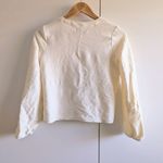 NEW Madewell White Crop Top Cardigan Photo 3
