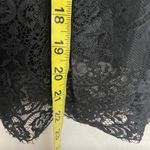 Free People lace v-neck loose fit black blouse women’s Size Small Photo 4