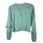 Urban Outfitters  women's Size small Aqua Blue v-neck oversized crop pullover top Photo 1