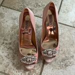 Badgley Mischka  Lavender II Dress Pump Blush Satin Photo 1