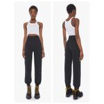 MOTHER The Wrapper Patch Springy Ankle Jeans Size 23 Black Photo 12