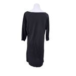 Lilly Pulitzer ‎ Marlowe Dress Black Knit Boatneck sz LARGE Modern Mini Photo 2