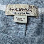 One World Teddy Bear Rhinestone Sweatshirt Womens XL Grey Live and Let Live Cozy Gray Photo 4