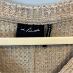 Urban Outfitters Cardi Out from Under Tan Button Up Tie Front Waffleknit XS GUC Photo 2