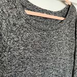Athleta  Luxe Pose Cozy Marled Long Sleeve Sweater Top | Charcoal Grey | Small Photo 3