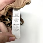Aerie Tan Leopard Print Neutral Scoop Neck Summer Beach Bikini Top L Photo 4