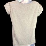Bongo Juniors Gray Short Sleeve T-Shirt Size Medium Crochet Shoulder Design Photo 1
