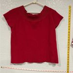 Hillard & Hanson Woman’s solid red  slip on sweater,  BinG Photo 2