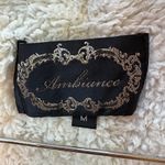 Ambiance Olive Green, Faux Sherpa Lined Utility Military Jacket, Size M Green Size M Photo 8