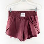 Aerie  The Hugger Champ Boxer Style Athletic Shorts Maroon Burgundy Small Photo 1