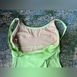 Vintage 90s Sun Streak Newport News neon green structured one piece, size 14 Photo 10
