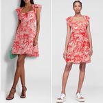 Stella McCartney Fungi Forest Ruffled Silk Cotton-Blend Organza Dress Size 44 IT Photo 1