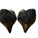 Tory Burch Kaitlin Wedge in Black and Gold- Size 7 Photo 2