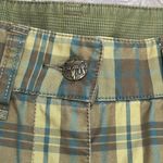 L.A.M.B. By Gwen Stefani 7” Green Plaid Mid Rise Shorts Size 0 Photo 5