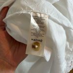 Anthropologie  Maeve White Eyelet Shirt Dress Photo 9