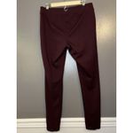 Old Navy  Stevie Pants Womens Large Burgundy Ponte Knit Skinny Leg Leggings Ankle Photo 5