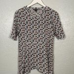 Kerrits Women S White Black Poppy Deco Bits Crossrail Tunic Split Hem Equestrian Photo 0