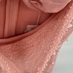 Oh Polly  - Low Cowl‎ Neck Embellished Mini Dress in Rose size 6 NWT Photo 8