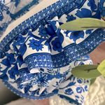 Ruffle Floral Blue White Bikini Top Bottoms Set Size undefined Photo 4