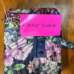 Betsey Johnson Crossbody Shoulder Bag Floral Multicolor Quilted Flap Chain New Photo 11